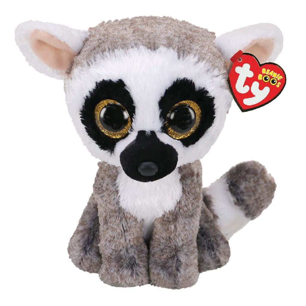 TY TY Beanie Boos Ringstaartmaki Knuffel Linus 24 cm