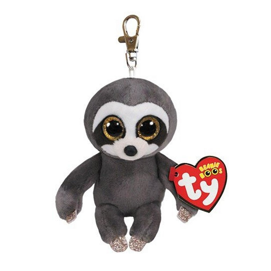 Ty beanie boo's clip dangler sloth, 7cm