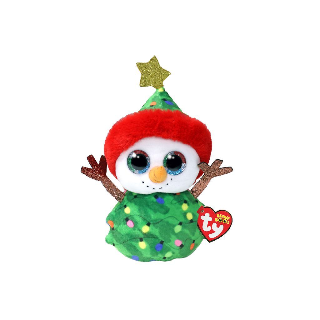 TY TY Beanie Boos Knuffel Sneeuwmanboom 15 cm