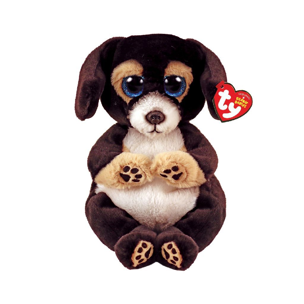 Ty Beanie Babies Bellies Ranger Black Dog, 15cm