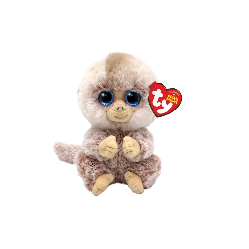 Ty beanie babies bellies stubby monkey, 15cm