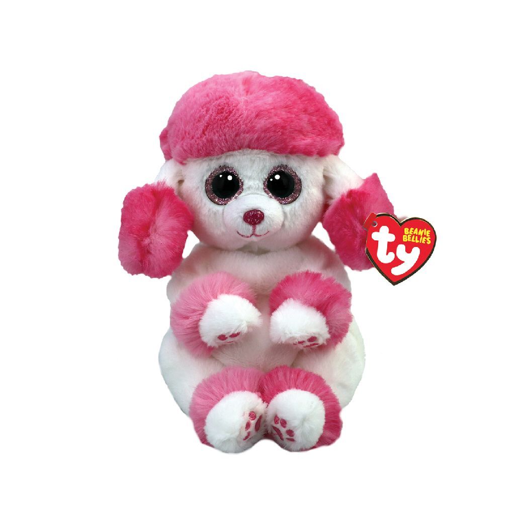 Ty Beanie Babies Bellies Heartly Poodle, 15cm