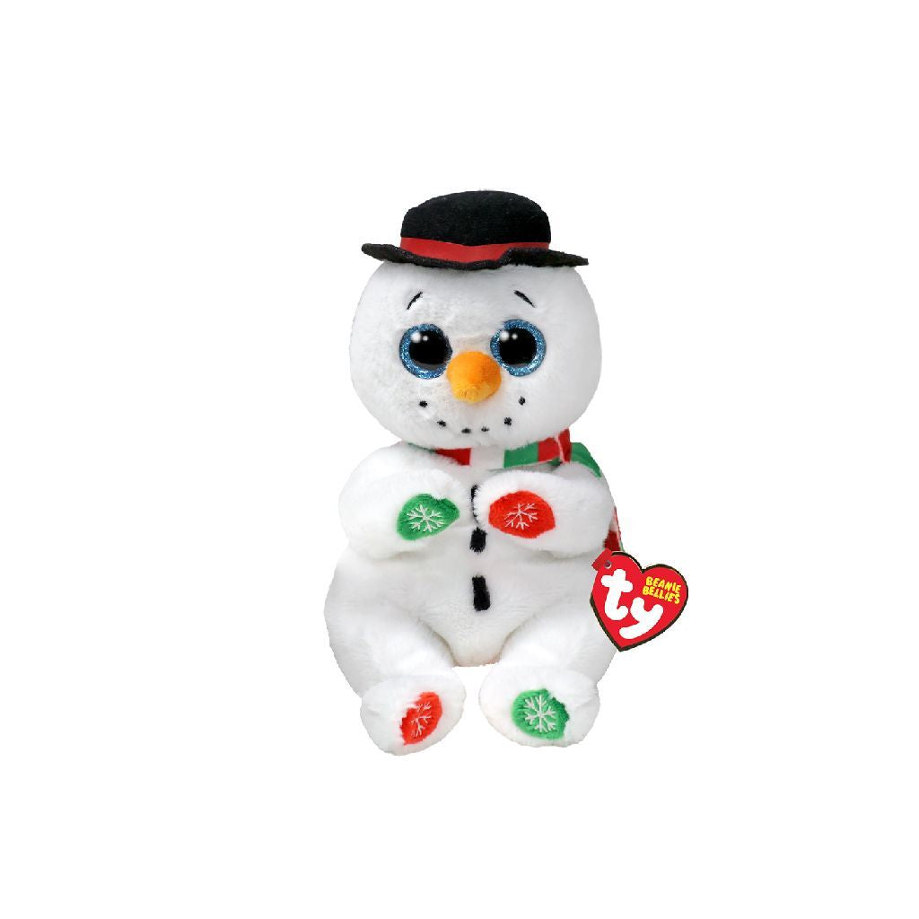 Ty beanie bellies christmas snowman weaterby, 15cm