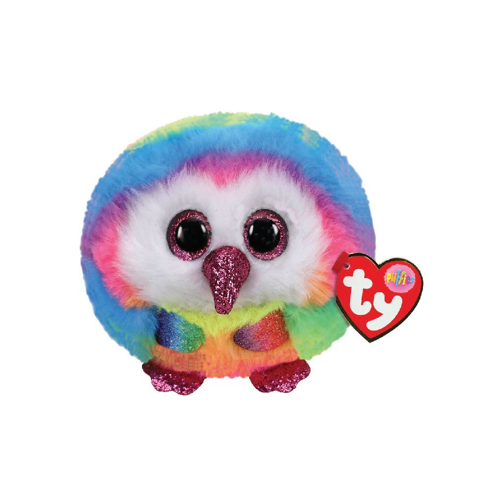 TY TY Puffies Knuffel Uil Owen 8 cm