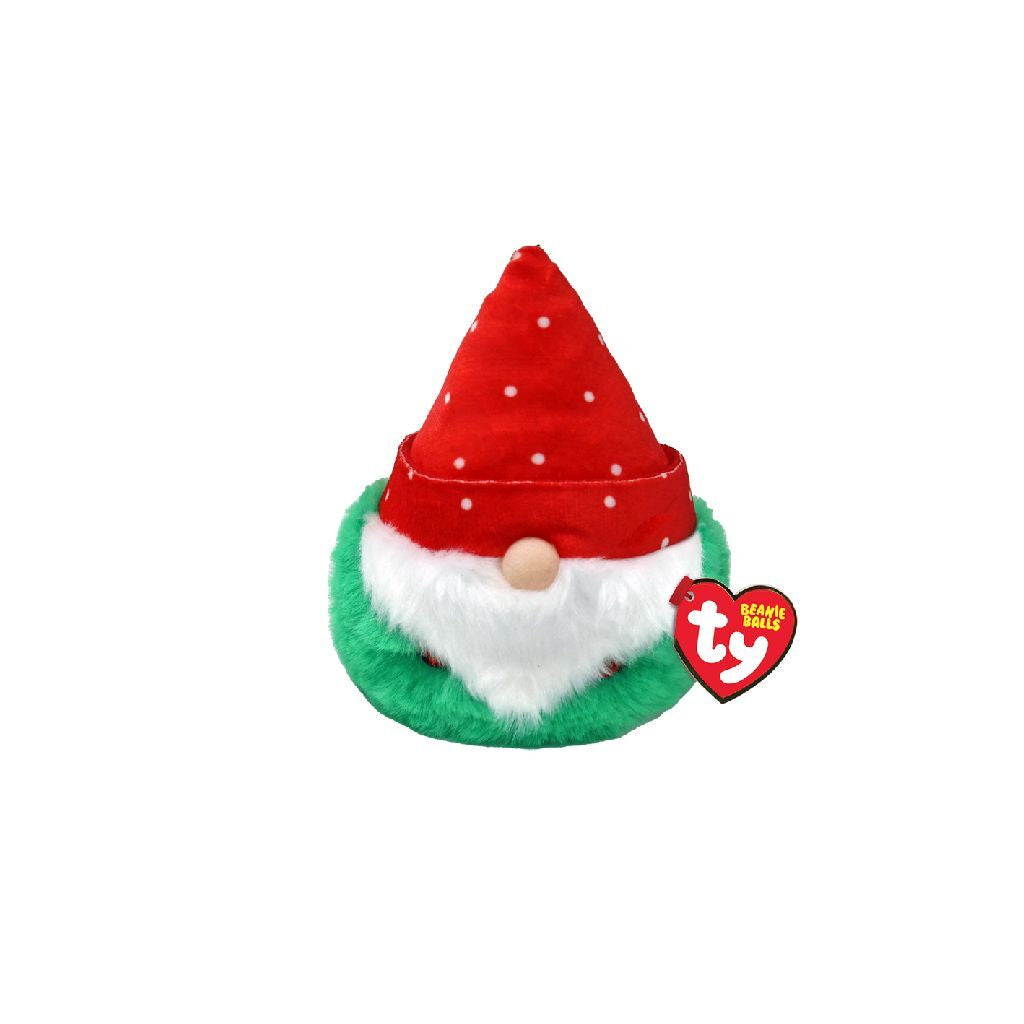 Ty beanie ty teeny puffies christmas gnome topsy , 10cm