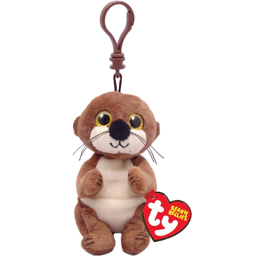 Ty Beanie Babies Bellies Clip Mitch Otter, 10cm