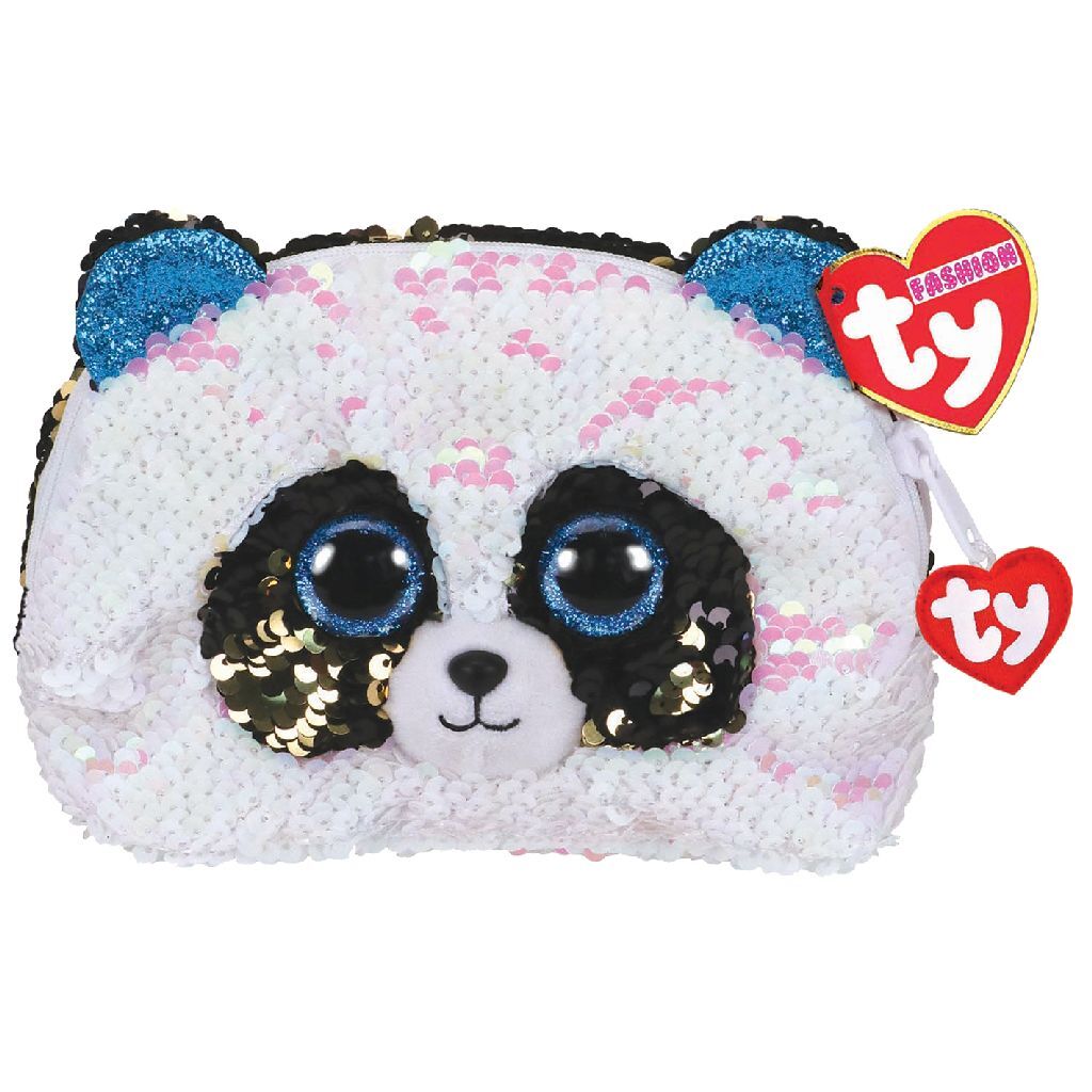 TY TY Fashion Handtas Panda Bamboo 20 cm Zwart Wit