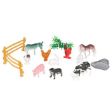 Toi-toys animal world speelset -boerderij- 14dlg in koker