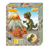 Hama irroning Bead Set 3D Dino, 2500st.