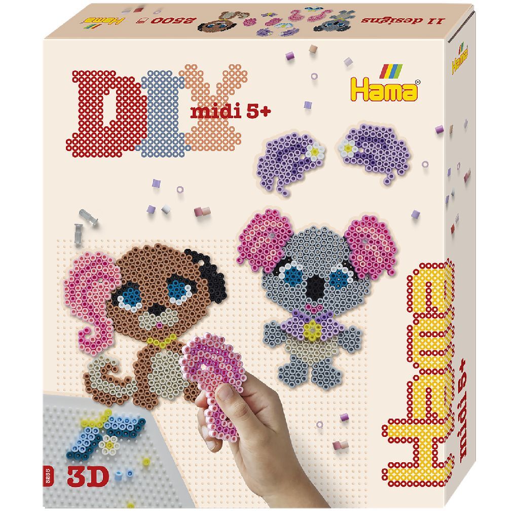 Hama imming Bead Set Kaddok Box Pet Salon, 2500st.