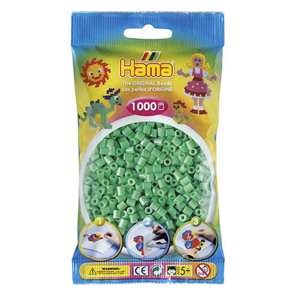 Hama Eisen Beads Mint gréng 1000 Stécker