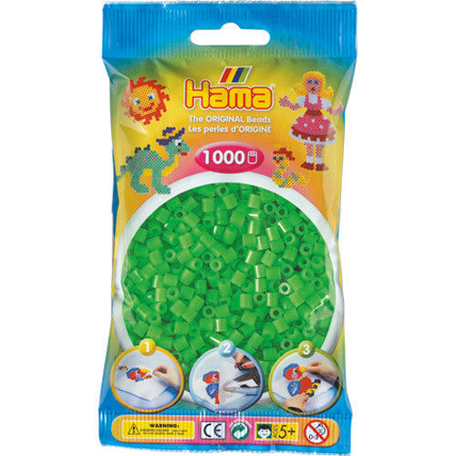 Hama String Beads String Beads 1000 Stécker gréng Fluor