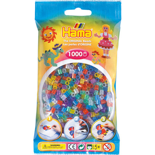 Hama strijkkralen - glittermix (054), 1000st.