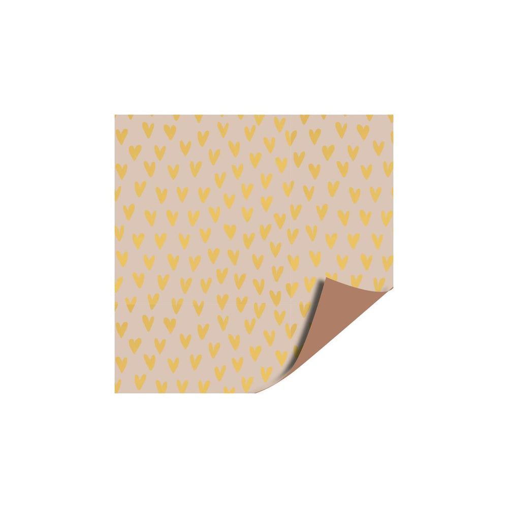 Kassaplan toonbankrol 50cm 100m - lots of love gold bruin