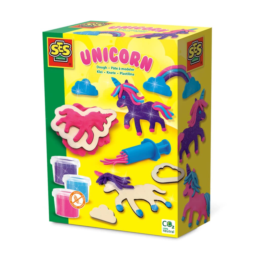 SES Klei - Unicorns Neon Glitter