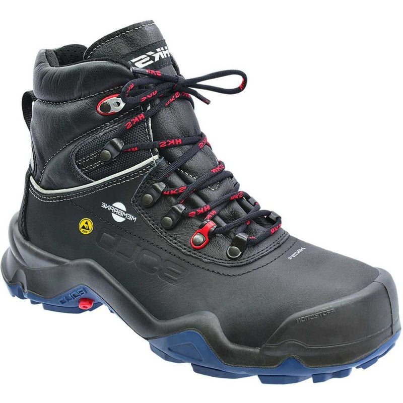 Hks werkschoen delta 1 dry wtp hoog s3 esd | zwart blauw | maat 48 - 00.162.031.48