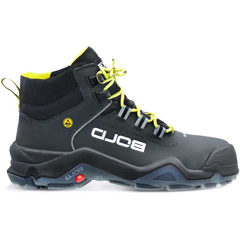Hks werkschoen drive 1 vtp metaalvrij hoog s3 esd | zwart geel | maat 44 - 00.162.032.44