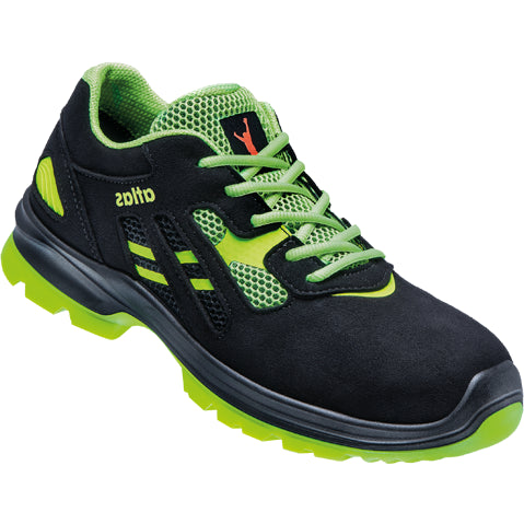 Atlas werkschoen flash 2605 laag s1p | zwart groen | maat 48 - 00.012.060.48