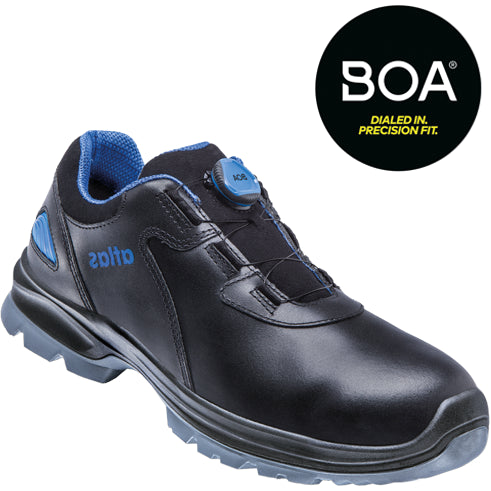 Atlas werkschoen sl 9645 xp 2.0 boa laag s3 w12 | zwart blauw | maat 43 - 00.012.122.43