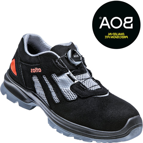 Atlas werkschoen flash 3205 xp laag boa s1p | zwart grijs | maat 39 - 00.012.167.39