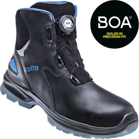 Atlas werkschoen sl 9845 xp 2.0 boa hoog s3 w12 | zwart blauw | maat 41 - 00.012.242.41