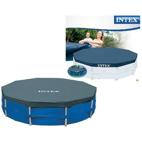 Intex 28030 afdekzeil voor frame zwembad 305cm blauw