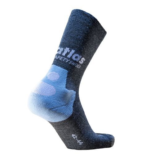 Atlas all seasons workwear sock | grijs lichtgrijs | maat 39 - 4043692447643