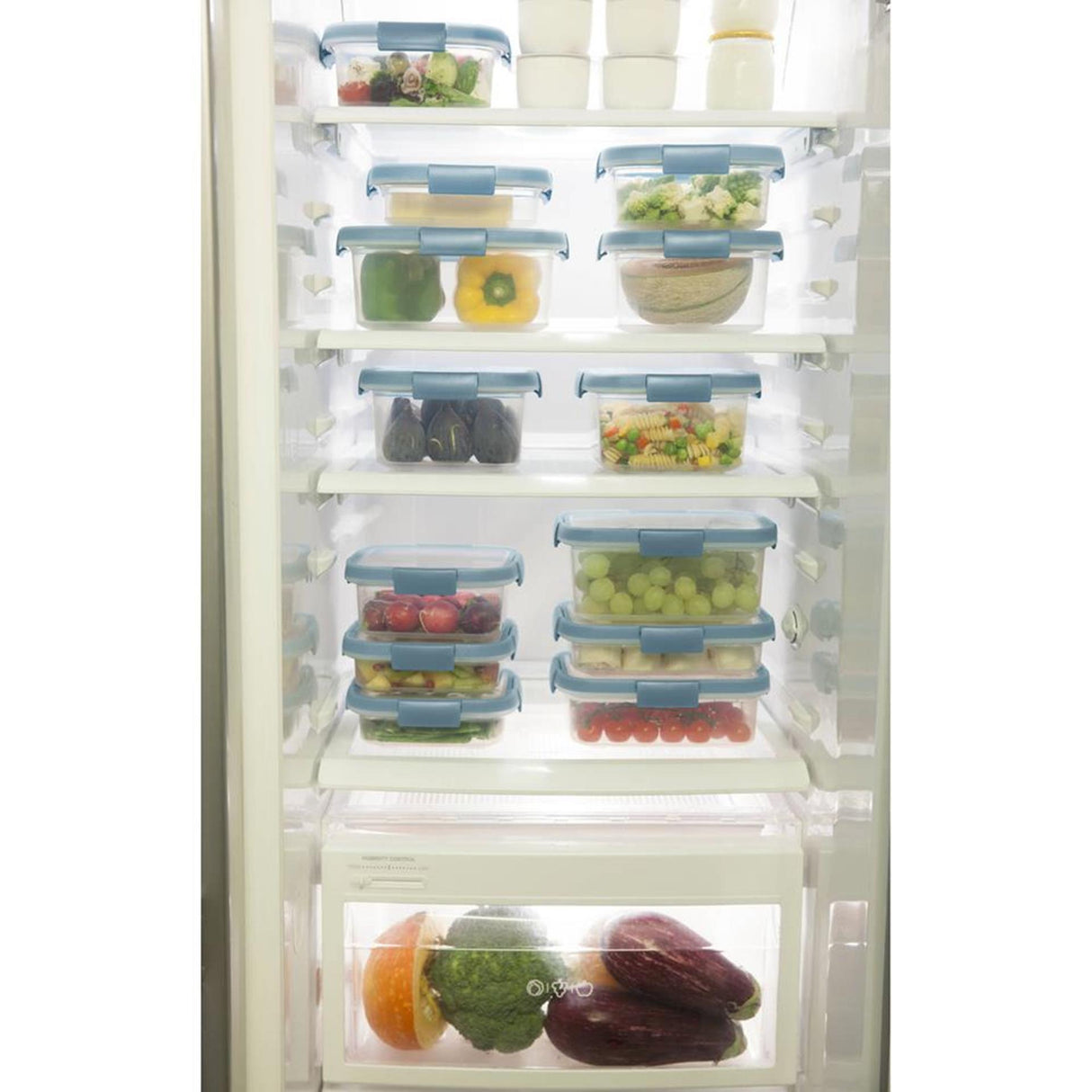 Curver smart fresh vershouddoos rechthoekig 2l transparant grijs