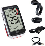 Sigma Rox 4.0 gps zw wit hr stuurhouder + ant + ble borstriem