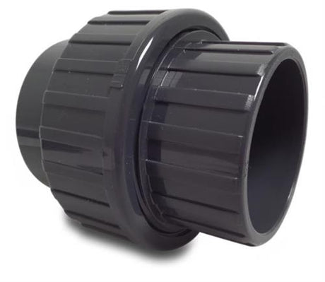 Pvc 3-delige koppeling 50mm 2xlijm 16 bar