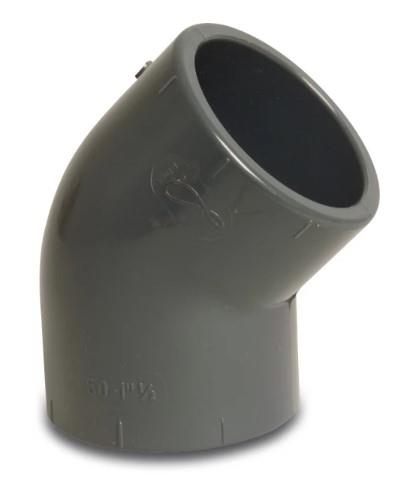 Pvc knie 32mm 45° 16 bar kiwa