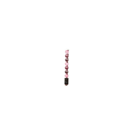 Decoris kerstballen glas roze ø3cm mix transparent shiny matt koker a 9 stuks