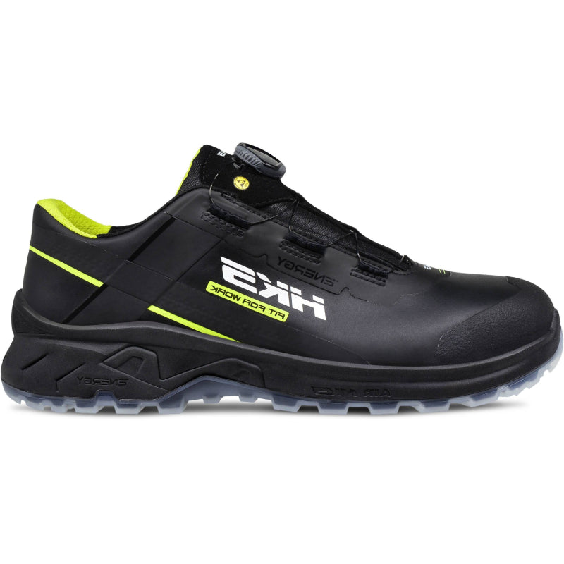 Hks werkschoen airguard neon black boa s3l laag | zwart | maat 46 - 4040005668467
