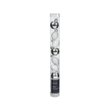 Decoris kerstballen mini dia3cm glas zilver 9dlg