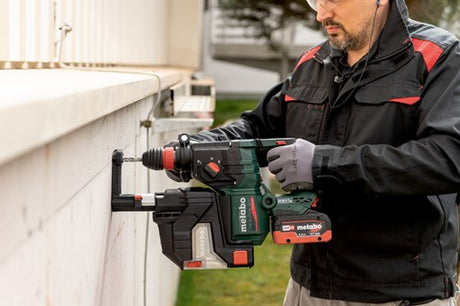 Metabo kh 18 ltx bl 28 q set isa | accu-boorhamer | 18 v | geïntegreerde stofafzuiging | excl. accu en lader | in x 185 xl - 601715900