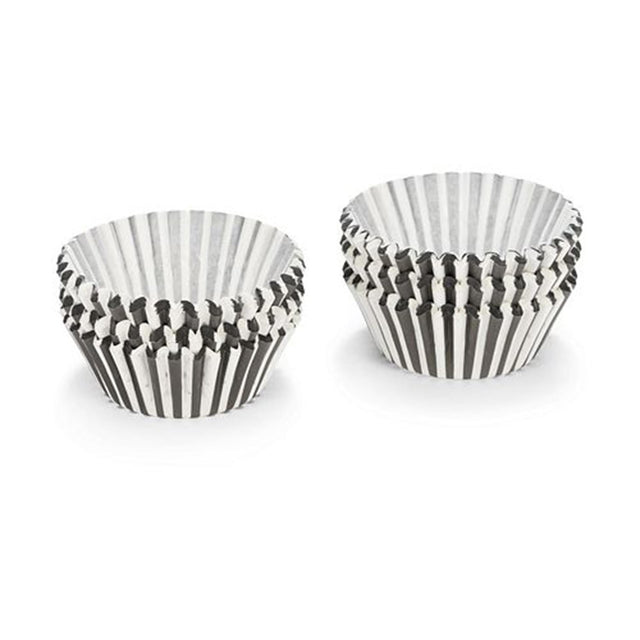 Patisse muffin vormpjes papier zwart-wit gestreept 200 stuks 5cm