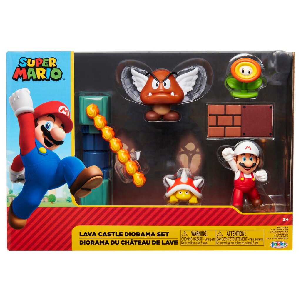 Jakks super mario lava castle speelset