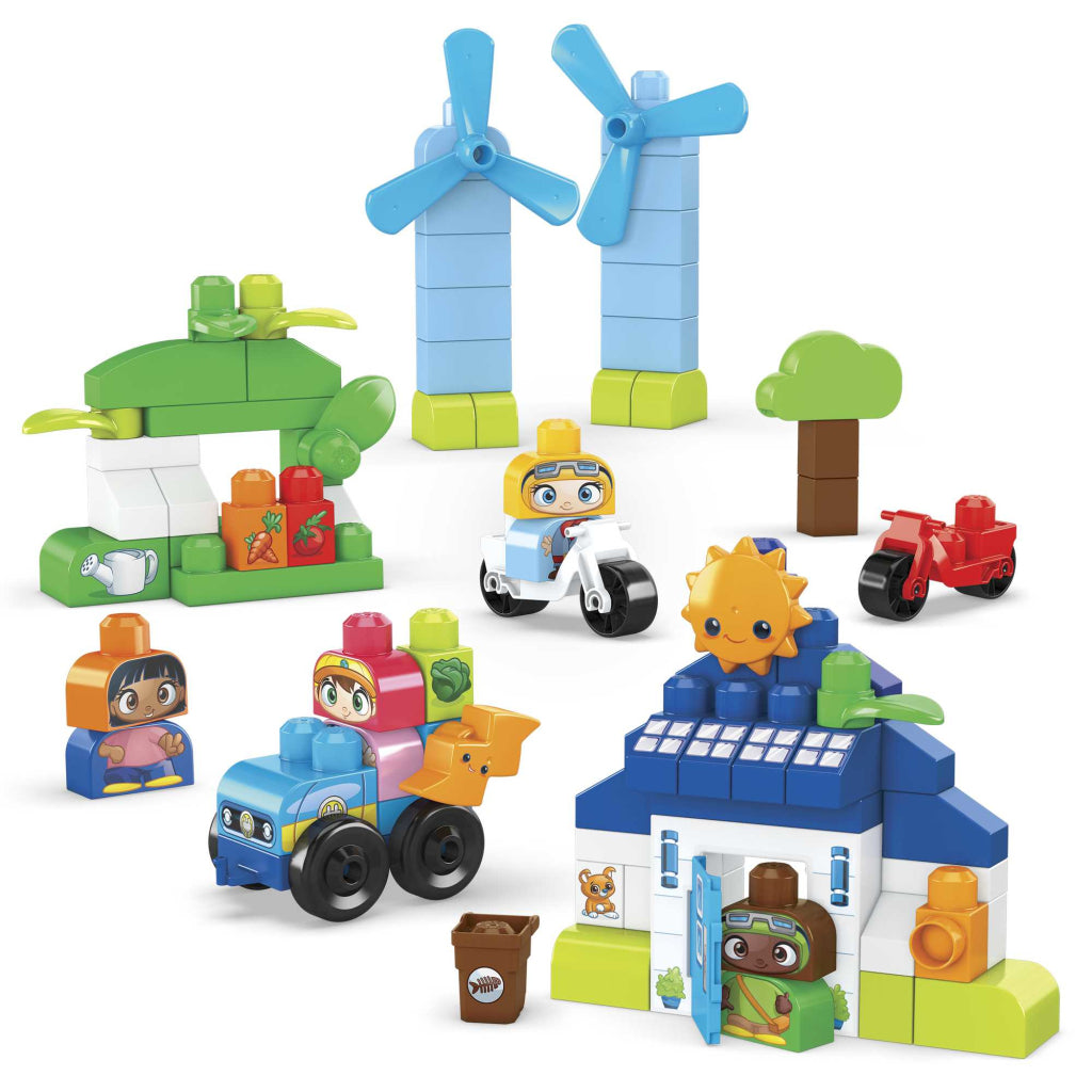 Mega bloks green town build en learn house