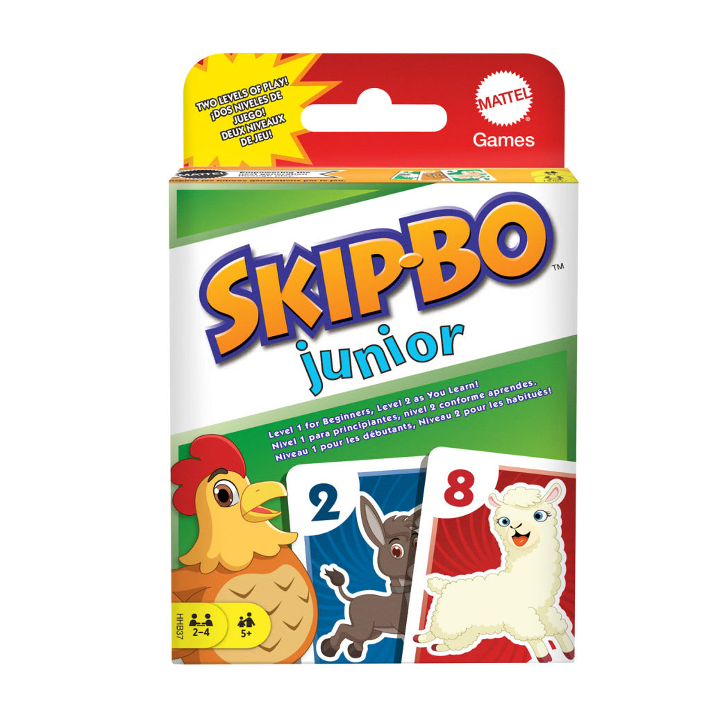 Mattel games mattel skip-bo junior kaartspel