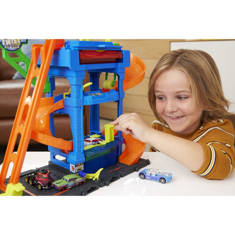 Mattel hot wheels city tunnel twist car wash