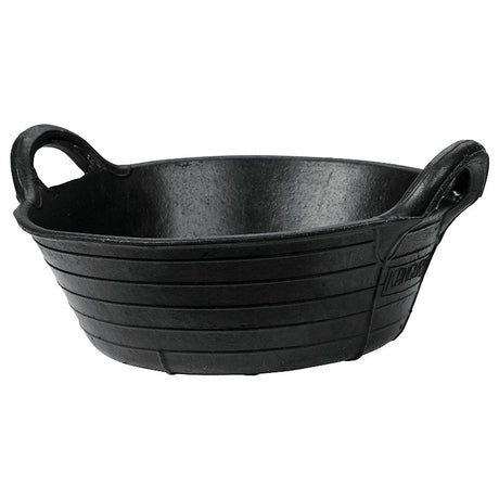 Producten rubber voerbak zwart 11l