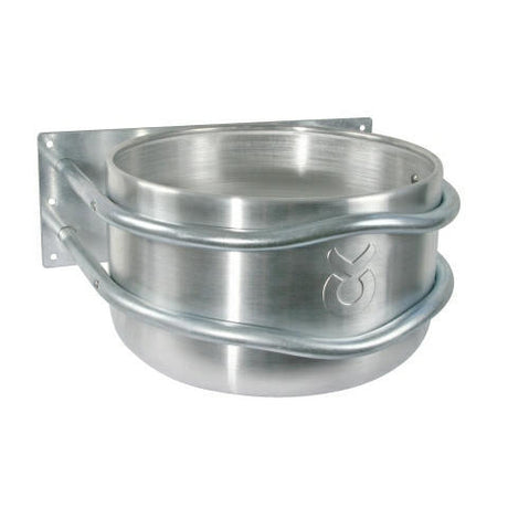 Producten voerbak aluminium rond wandmodel