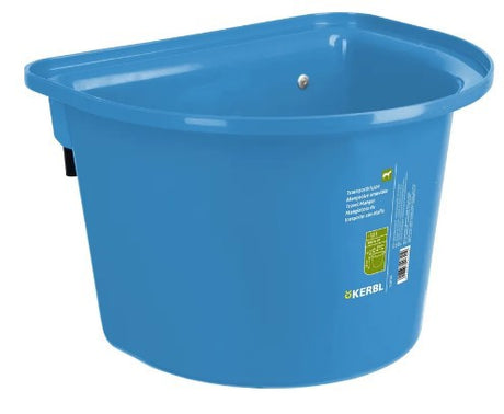 Producten voerbak met ophanghaken halfrond royal blauw 12l