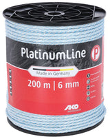 Ako producten platinumline afrasteringskoord 6mm 200m witblauw