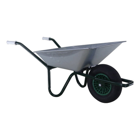 Fort producten tuinkruiwagen verzinkt bak 85l gel onderstel