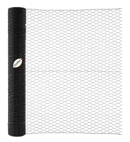 Giardino producten gaas zeskant zwart 1310 100m x 5m