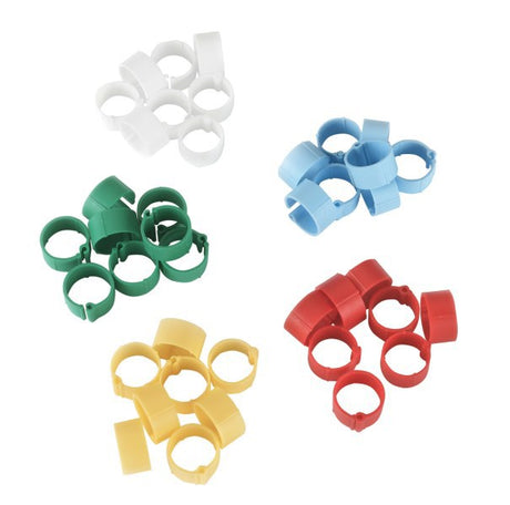 Producten kunststof clip 12mm gemengde kleuren 5x 20 st in blister