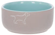 Producten voederbak ceramic grijs turquoise 500ml