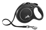 Flexi producten rollijn new classic band zwart l8 meter tot 50kg