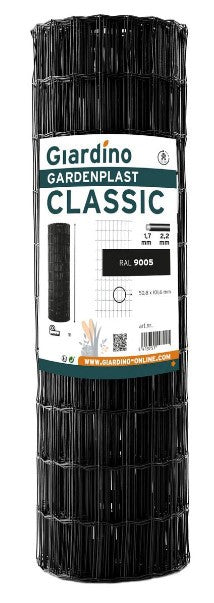 Giardino producten gaas gardenplast classic 122m x 25m ral 9005 zwart